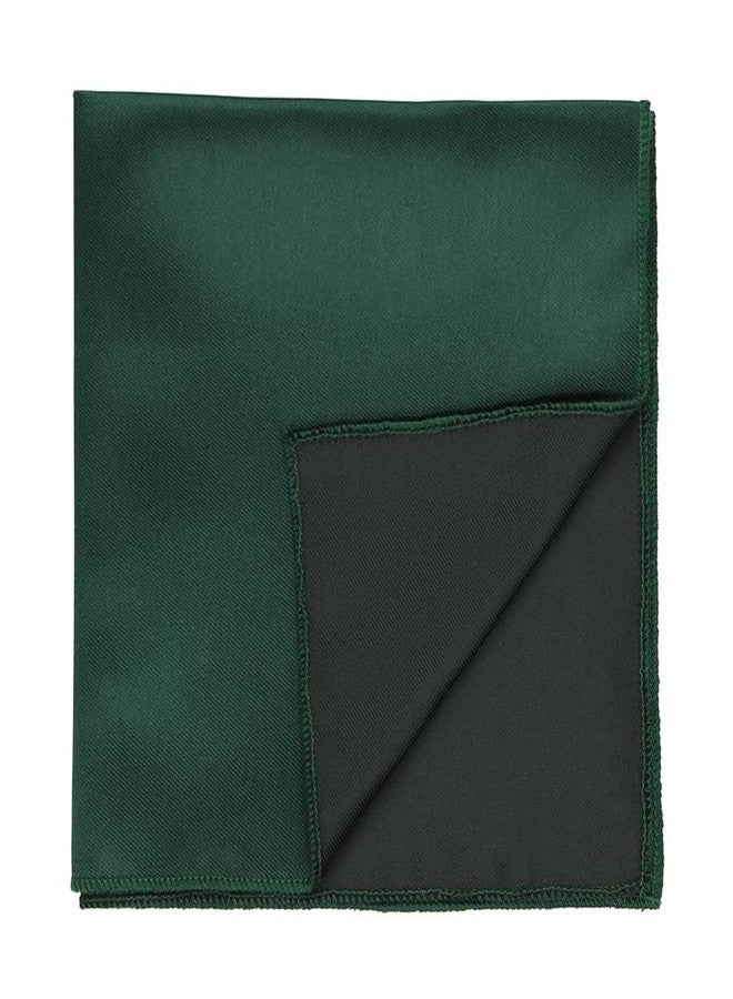 tiemart Solid Color Hunter Green Pocket Squares for Men for Suits and Perfect for Wedding Parties Measures 12 x 12 inch / 30 x 30 cm - Image 2